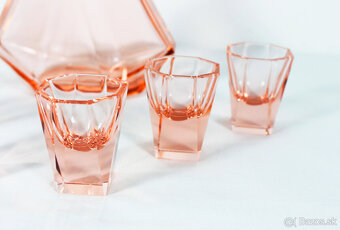 art deco likérová súprava Moser - 3