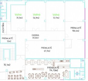 Obchodno - prevádzkové priestory na prenájom 53,7 m2, Komárn - 3