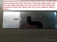 Klavesnice SK na Acer E1-521 E1-531;; E5-573, E5-523, E5 - 3
