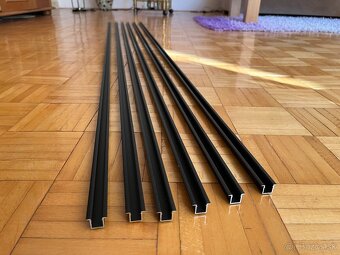 Čierna hliníková lišta pre LED pásik - 3
