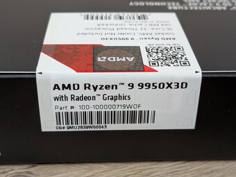 AMD Ryzen 9 9950X3D 4,3/5,7GHz, AM5 - nový - 3