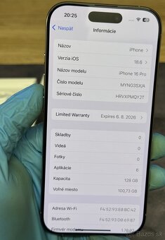 NOVÝ Apple iPhone 16 Pro 128GB Natural Titanium - 3