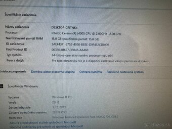 Počítač Acer.Intel Celeron 2x2,00GHz.16gb ram.512gb SSD - 3