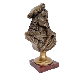 Bronzová busta Rembrandta podľa Carrier-Belleuse - 3