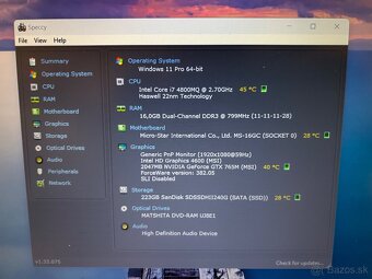 Herný MSI GE60 Apache i7,16gb ram,GTX 765m,256gb SSD - 3