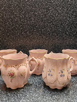 Ružový porcelán - poháre - 3
