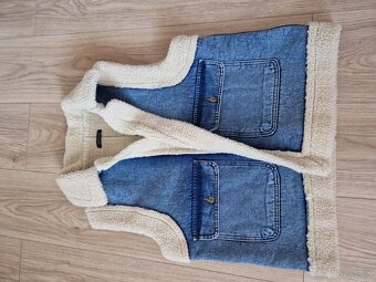 PREDANÁ Vesta riflová s barančekom 38/40 - 3