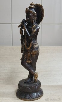 Ručne vyrobená sada troch bronzových Hindských božstiev - 3