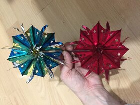 Retro vianočné ozdoby a špic na stromček - 3