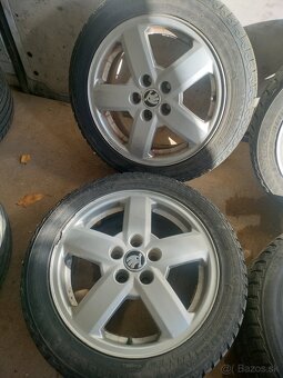 ❄️zimné orig. Škoda 5x100 r15 pneu 6mm 195/50 r15 - 3