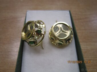 NÁUŠNICE ZLATO váha 13,87g - 3