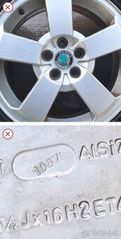 alu  kola  ŠKODA   R16  (SLEVA) - 3