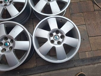 Orig. hliníkové disky Škoda R15, 5x100 - 3