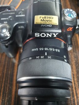 Sony alpha 33 zrkadlovka + objektívy 18-55 a 75-300 - 3