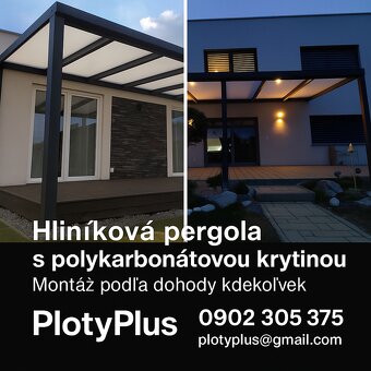 Hliníkové brány, ploty, pohony, pergoly - 3