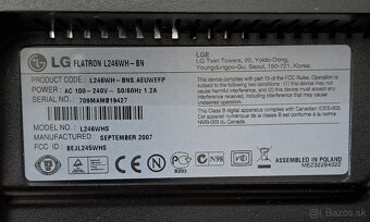 Monitor LG Flatron L246WH-BN - 3