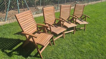 Zahradne polohovatelne stolicky - 4ks - 3