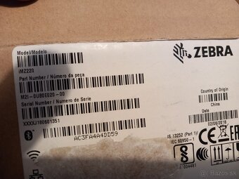 Nepoužívaná ZEBRA iMZ 220 samolepky/bločky,bluetoth/batéria - 3