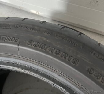 235/45 R18 Bridgestone Letne top stav 2ks - 3