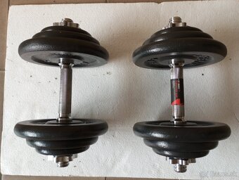 Liatinové nakladacie jednorúčky LIFEFIT 2x20kg - ČISTO NOVÉ - 3