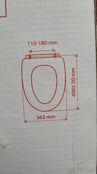 Wc sedatko, zachodova doska, tiche zatv., chromove panty - 3