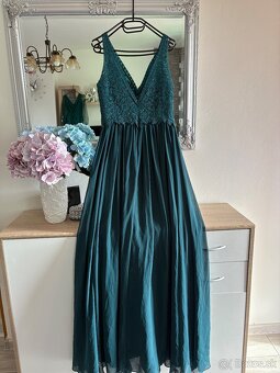 Zelené spoločenské šaty 40/L - 3