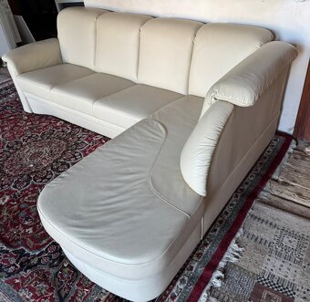 Kožená rohová sedačka, 5249 - 3