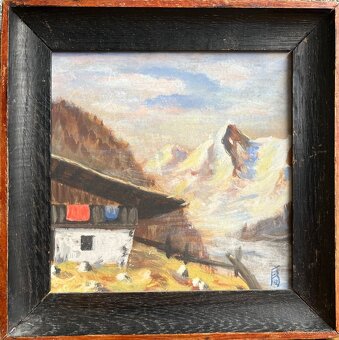 Obraz chata a hory - 3