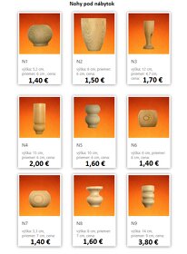 Drevene nožičky pod nábytok - 3