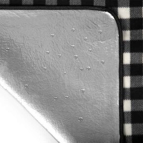 Pikniková deka sivo-čierna 200 x 300 cm - 3