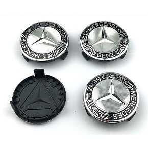 Mercedes - stredové krytky diskov 75mm - 3