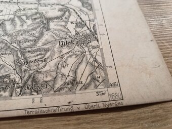 vojenská mapa Lučenec - Losonc 1880 Rakúsko Uhorsko - 3