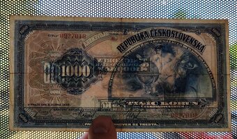 1000 kč, 1932, seria B, Československo - 3