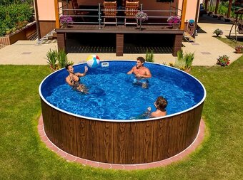 Bazén Azuro drevo 3,6m + prislušenstvo - 3