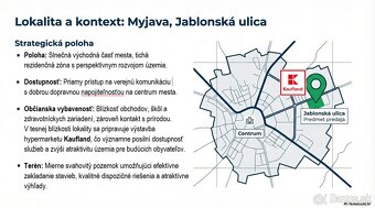 Stavebný pozemok 8900 m2 pre Developera - Myjava Jablonská - 3