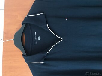 TOMMY HILFIGER originál tmavomodré damske saty L - 3
