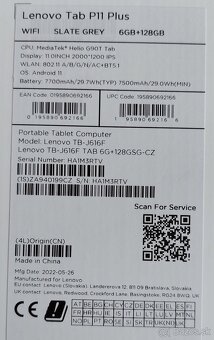 LENOVO Tab P11 Plus J616F 6GB+128GB - 3