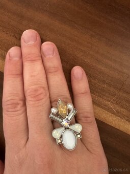 Swarovski prsteň veľkosť 58 - 3