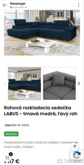 Rohová rozkladacia sedačka - 3