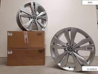 Vw Golf originál alu disky 7,5J R18 5x112 ET50 1218 - 3
