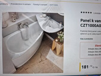Vana + panel + podporove nohy Ravak NOVA 150x75 - 3