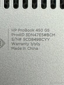 Notebook 15,4 hp ProBook 450 g5 3Dn47es - 3