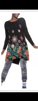 Desigual sveter - predĺžená tunika - 3