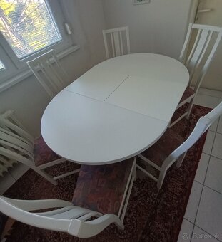Rozkladací jedálenský drevený stôl - 3