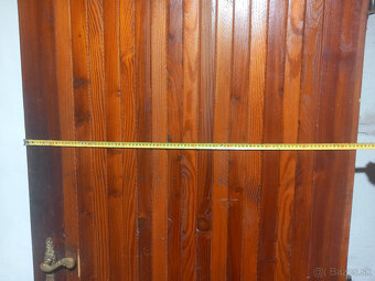 Predám drevené vchodové dvere "90" - 3