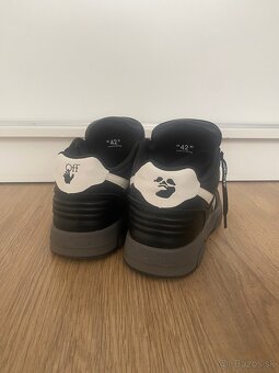 OFF-WHITE OUT OF OFFICE OOO LOW TOPS BLACK GRAY WHITE SS22 - 3