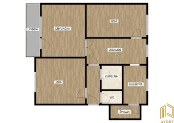 4 - IZB. BYT (104m2) s BALKÓNOM, SENICA - ZÁHRADNÁ UL. - 3