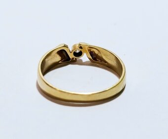 14k zlatý prsteň 0,04ct ✨✨✨ - 3