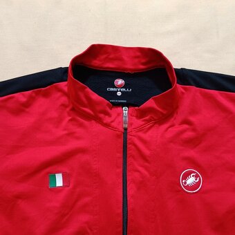 Castelli červený cyklistický dres tričko na bicykel XXL (M) - 3