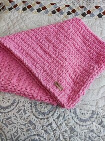 NOVÁ Ružová deka z Alize Puffy Fine - 3